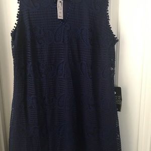 Navy blue lace dress